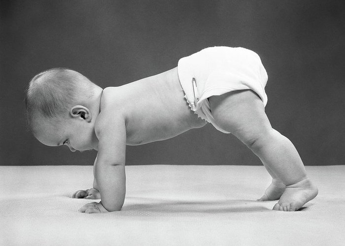 baby yoga 1950's